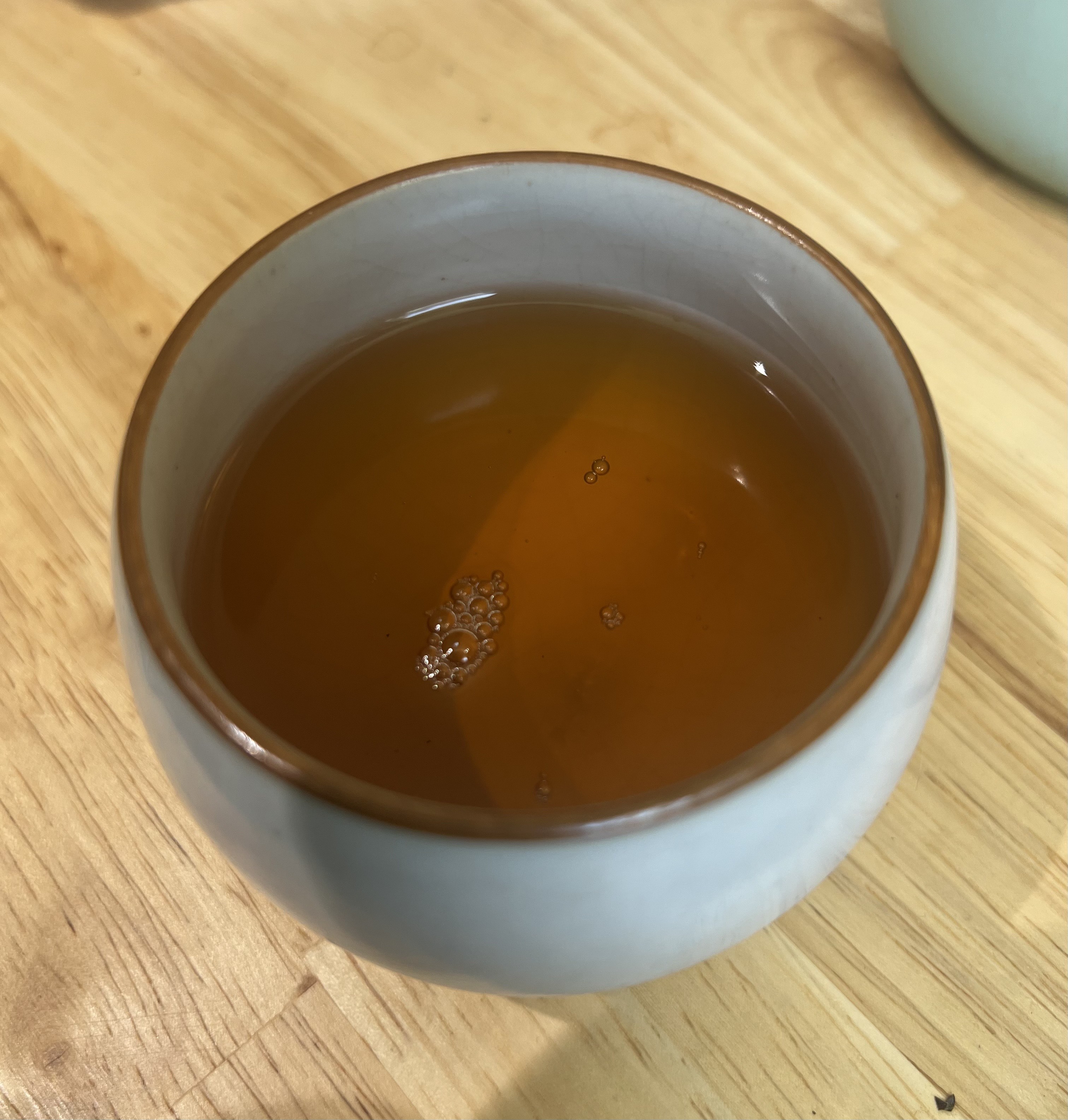 Cup of the tea liquor.